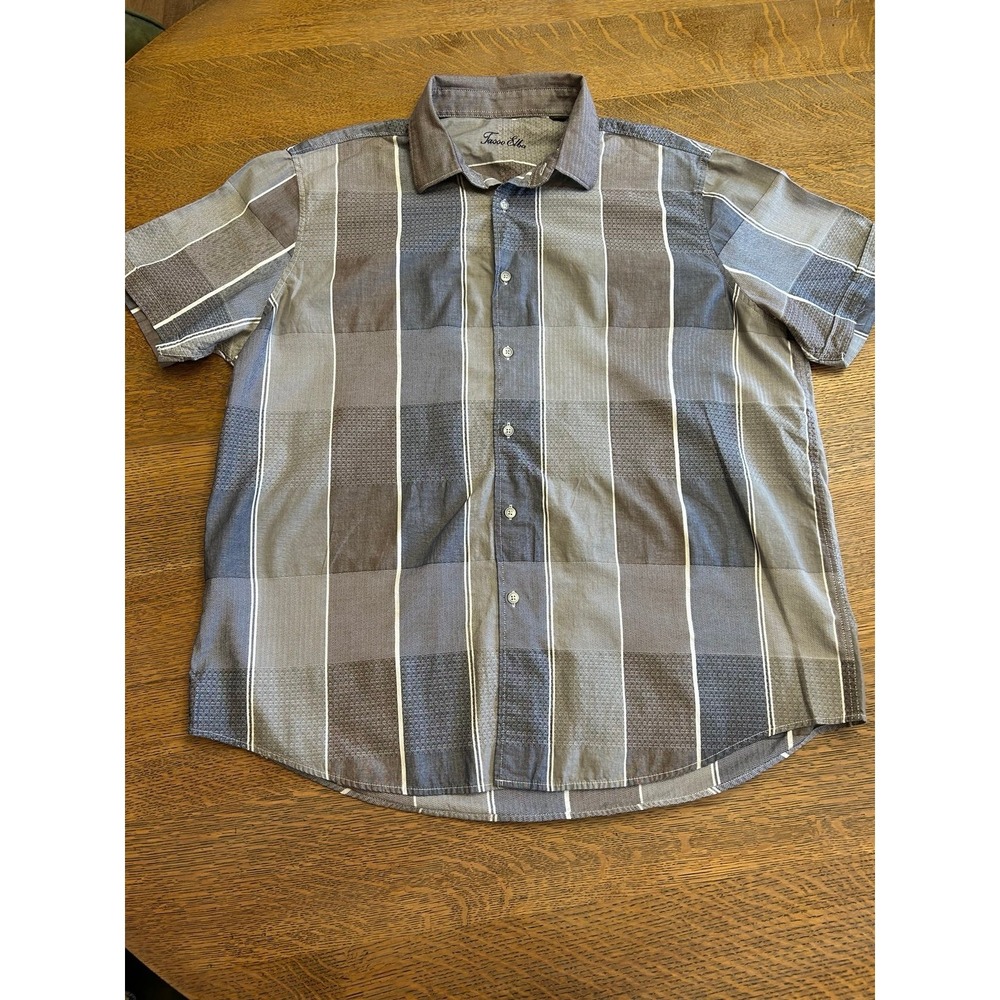 Tasso Elba Men's Short Sleeve Button-Up Shirt – Size XXL‎